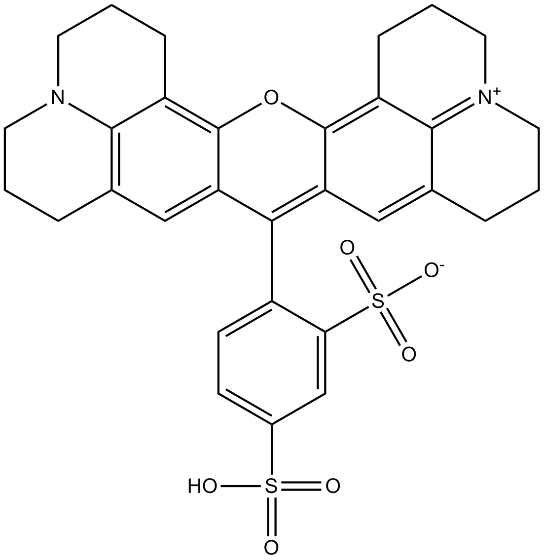Sulforhodamine 101 Chemische Struktur