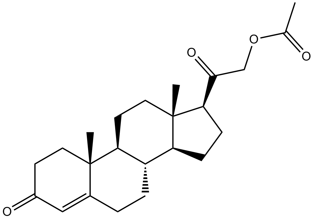 Deoxycorticosterone acetate Chemische Struktur