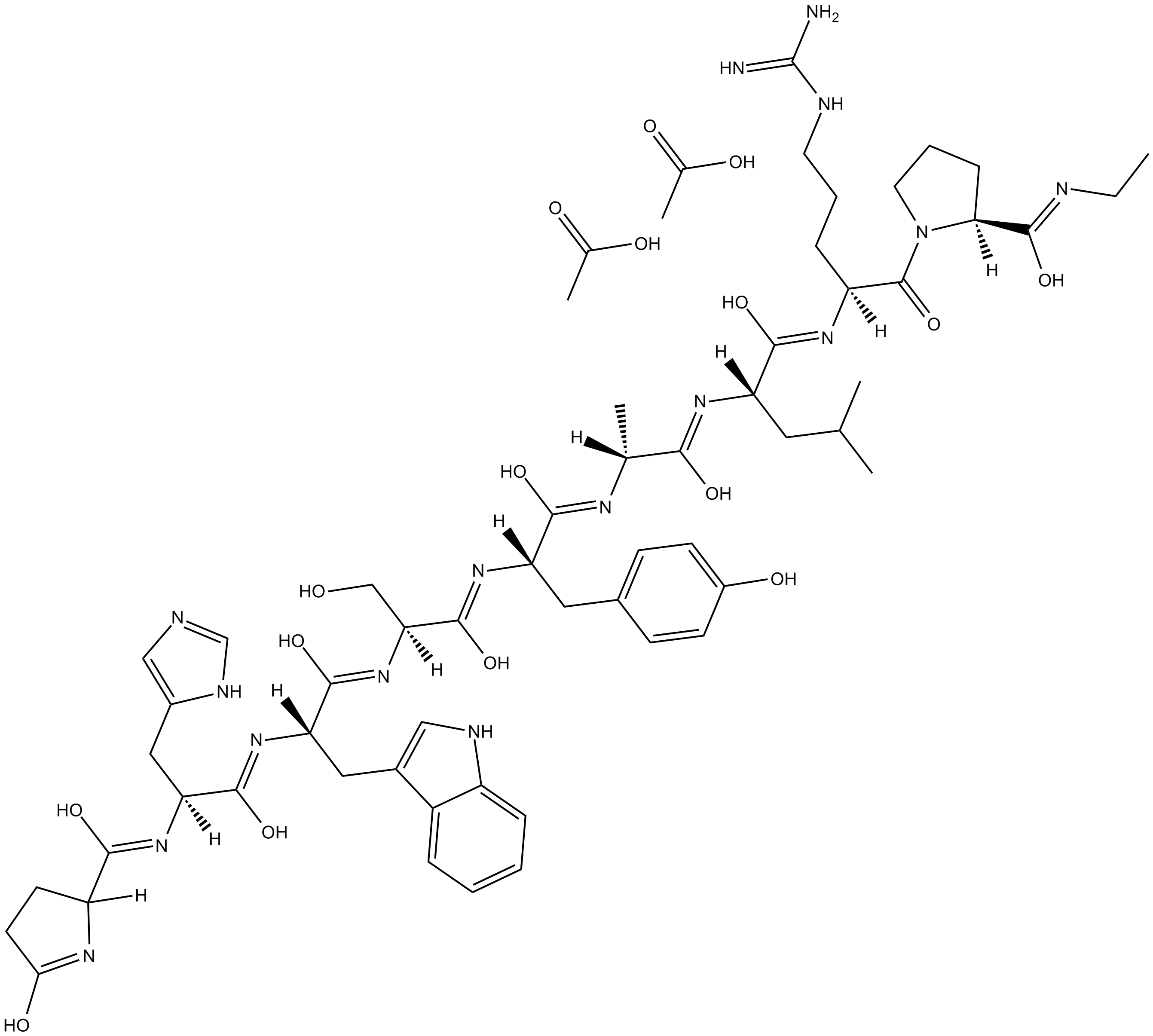 Alarelin Acetate 化学構造