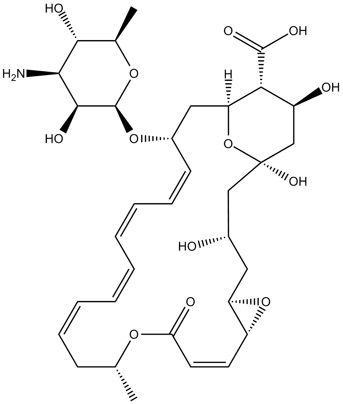 Natamycin التركيب الكيميائي