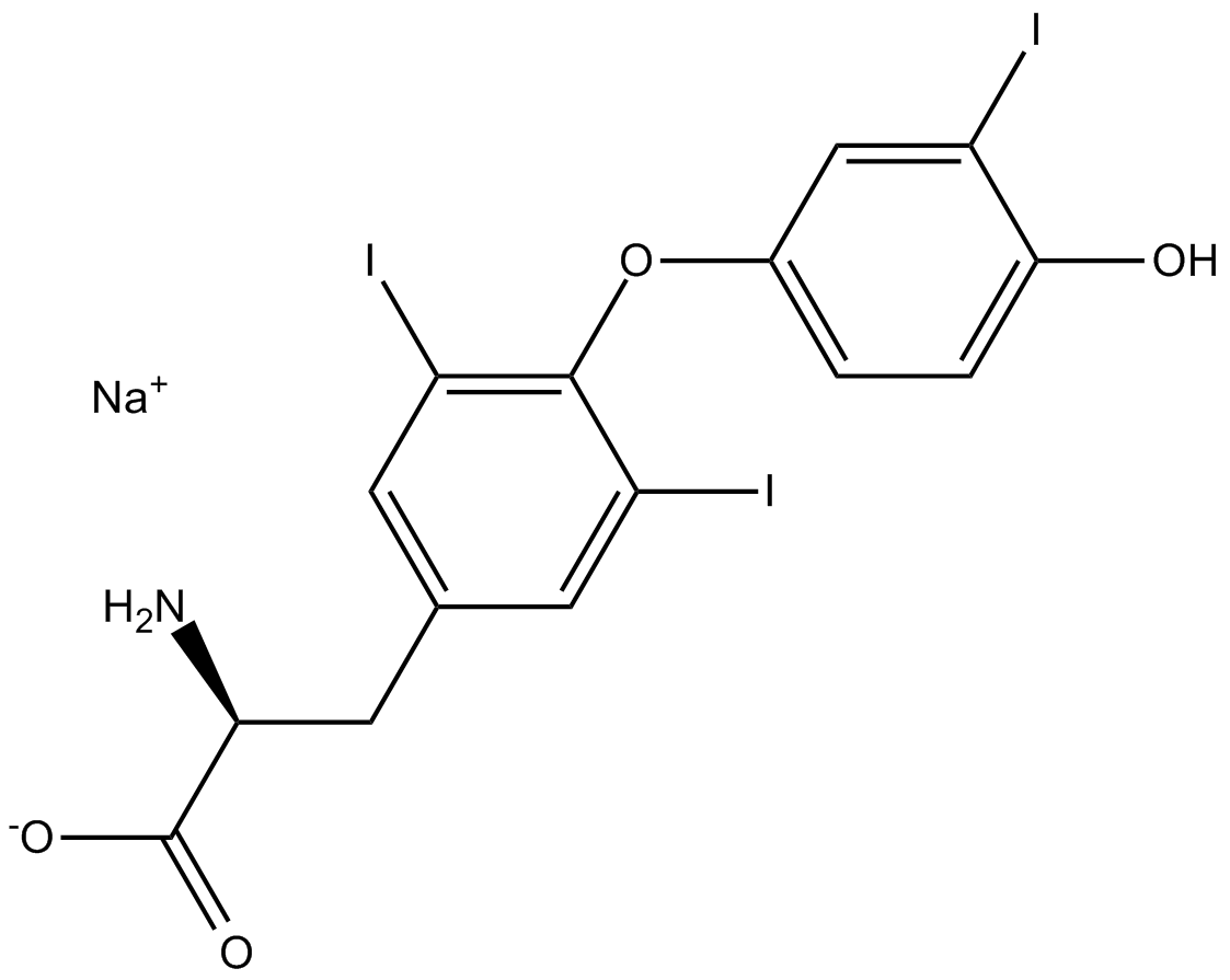 Liothyronine Sodium Chemische Struktur