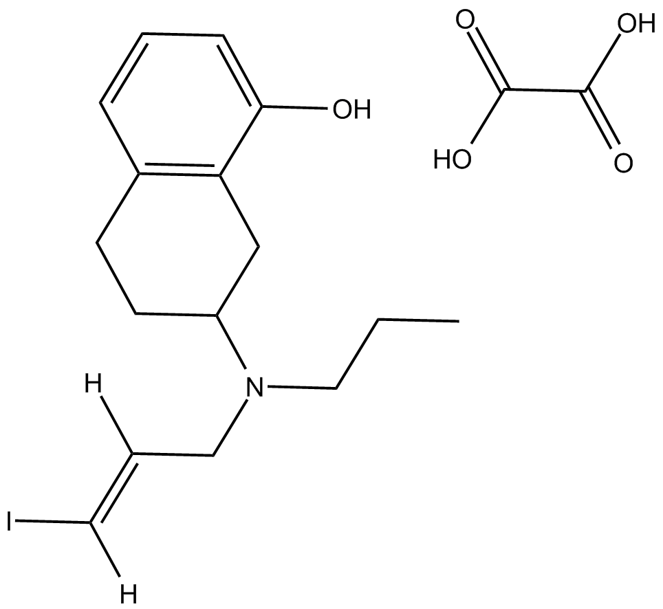 8-Hydroxy-PIPAT oxalate 化学構造