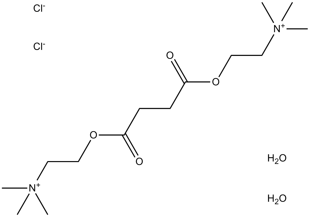 Succinylcholine Chloride Dihydrate  Chemical Structure