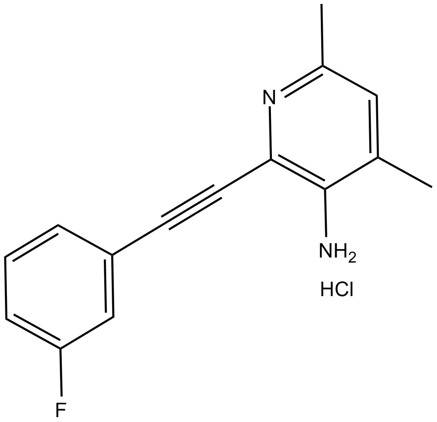 ADX 10059 hydrochloride 化学構造