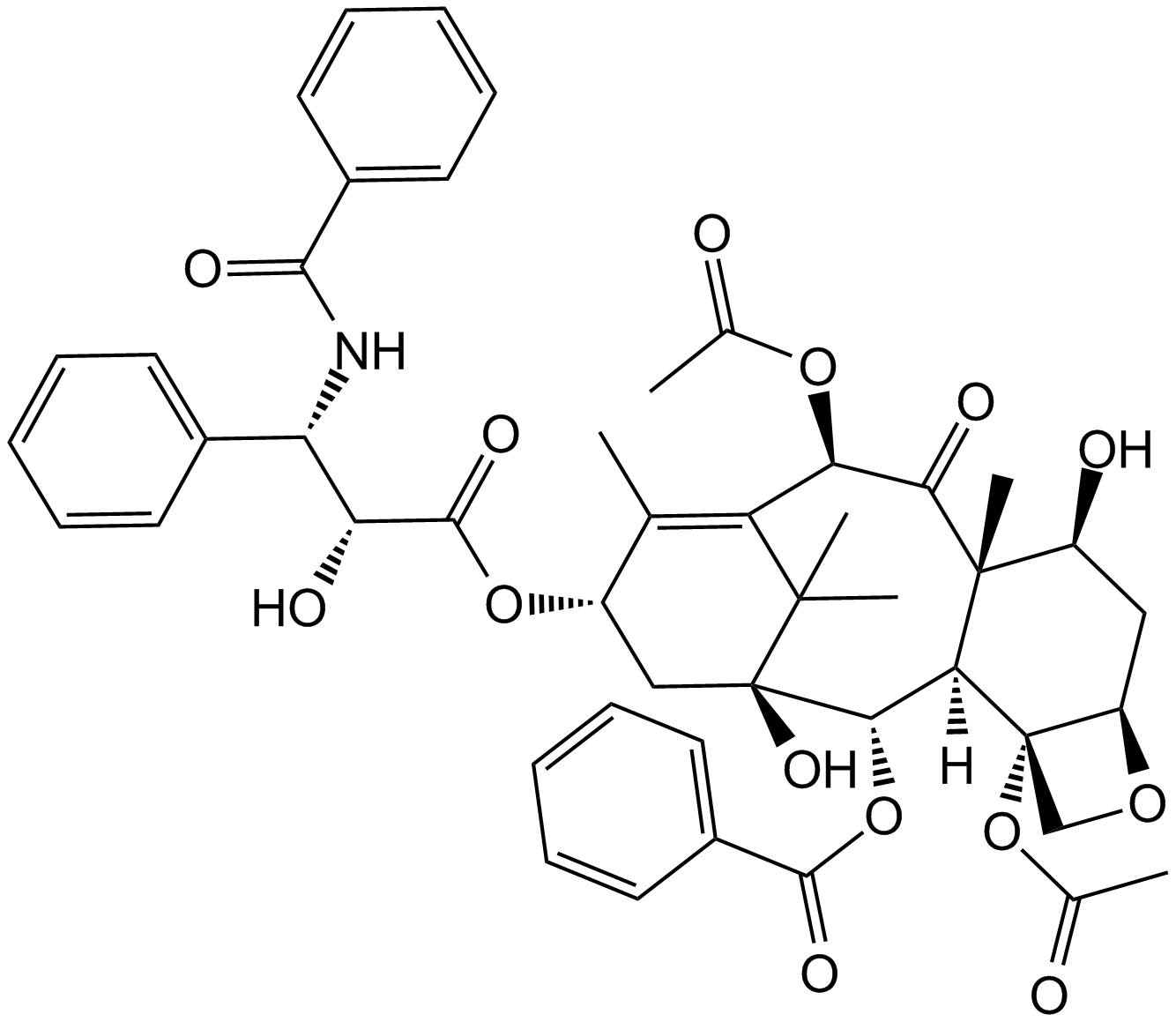 Paclitaxel (Taxol)  Chemical Structure