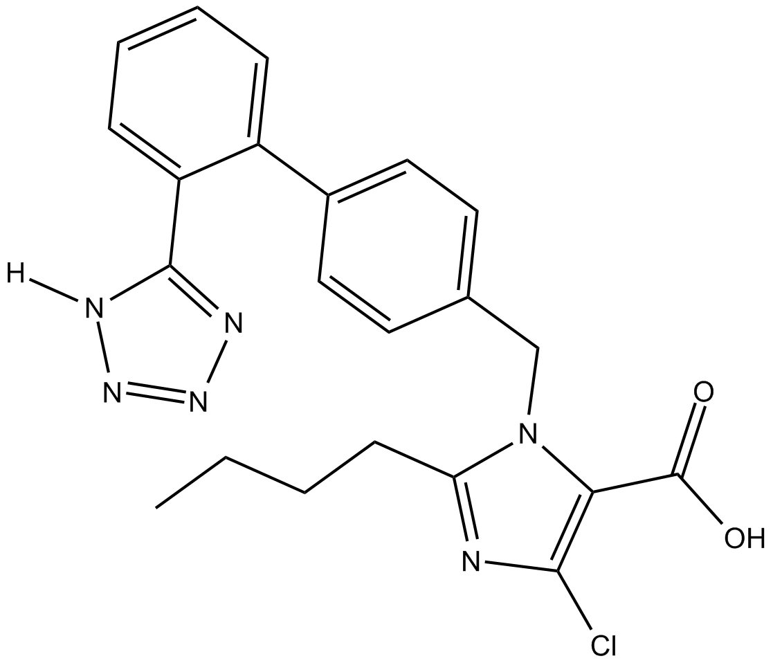 Losartan Carboxylic Acid  Chemical Structure