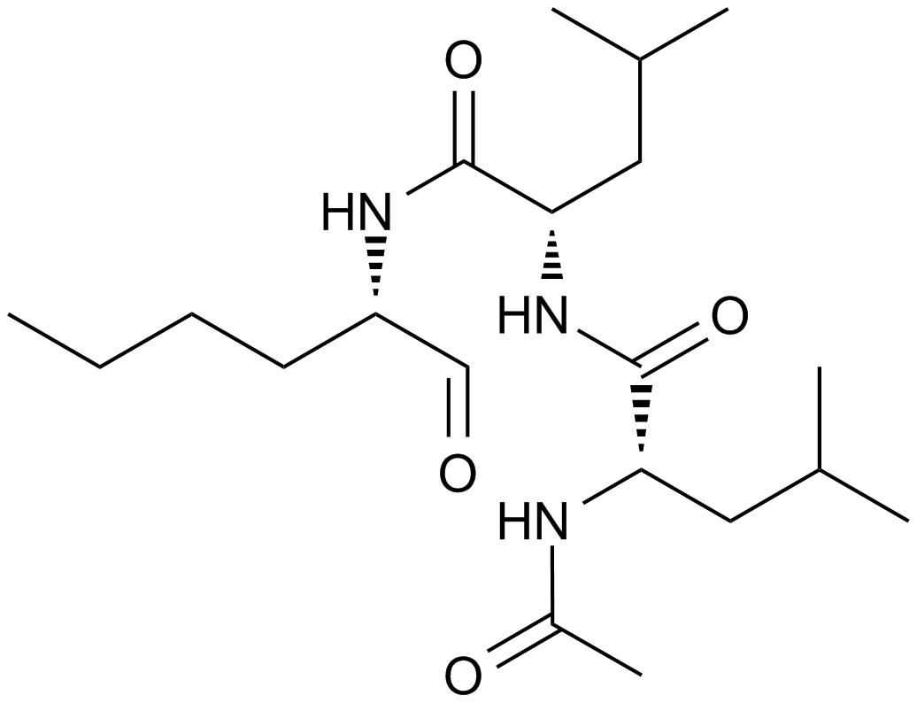 Calpain Inhibitor I, ALLN 化学構造