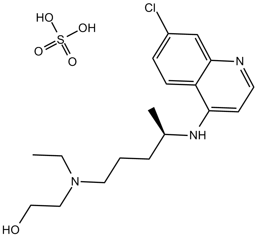 Hydroxychloroquine Sulfate Chemical Structure