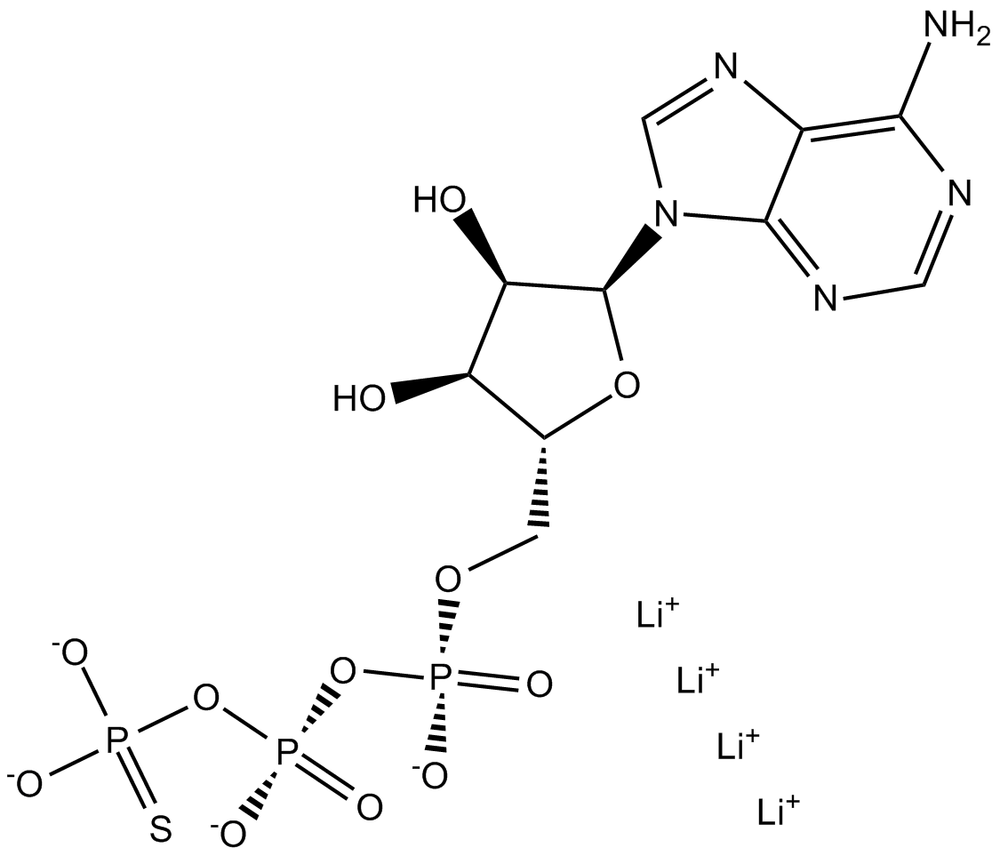 ATPγS tetralithium salt 化学構造