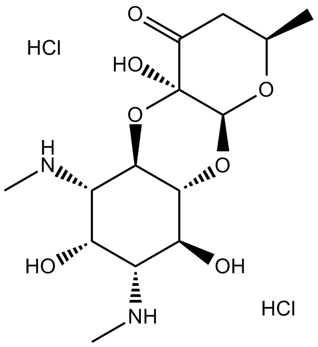 Spectinomycin dihydrochloride 化学構造