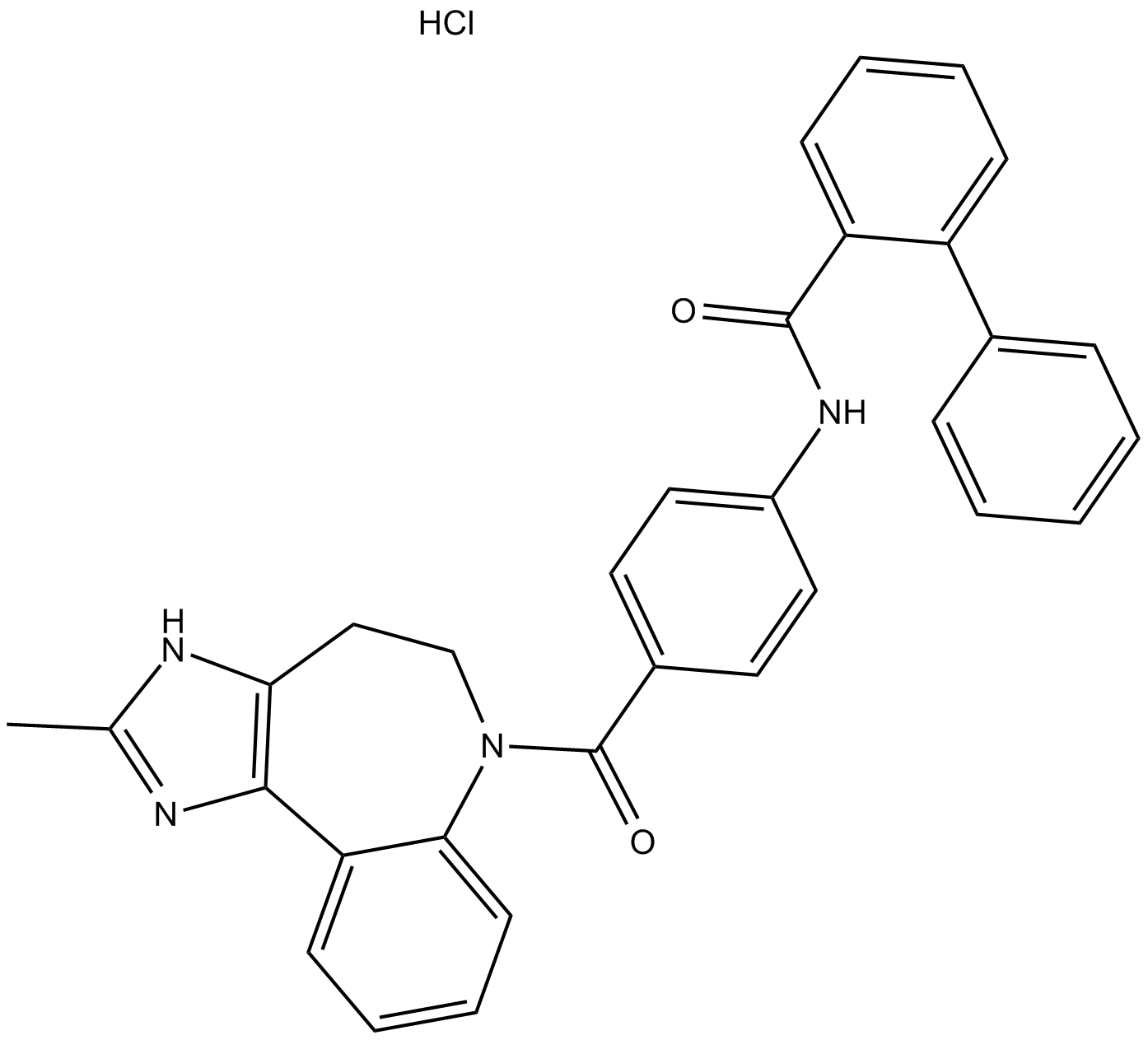 Conivaptan HCl 化学構造