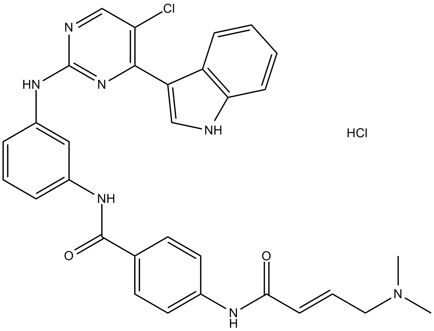 THZ1 Hydrochloride التركيب الكيميائي
