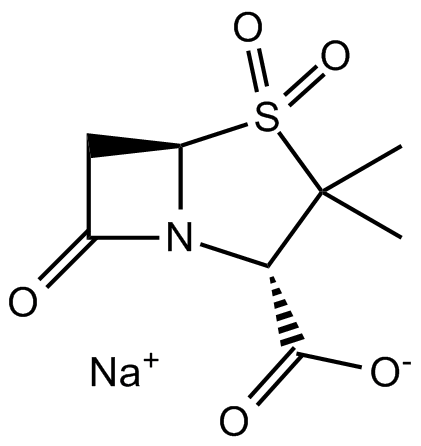 Sulbactam sodium التركيب الكيميائي