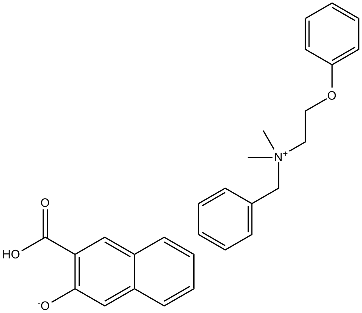 Bephenium Hydroxynaphthoate 化学構造