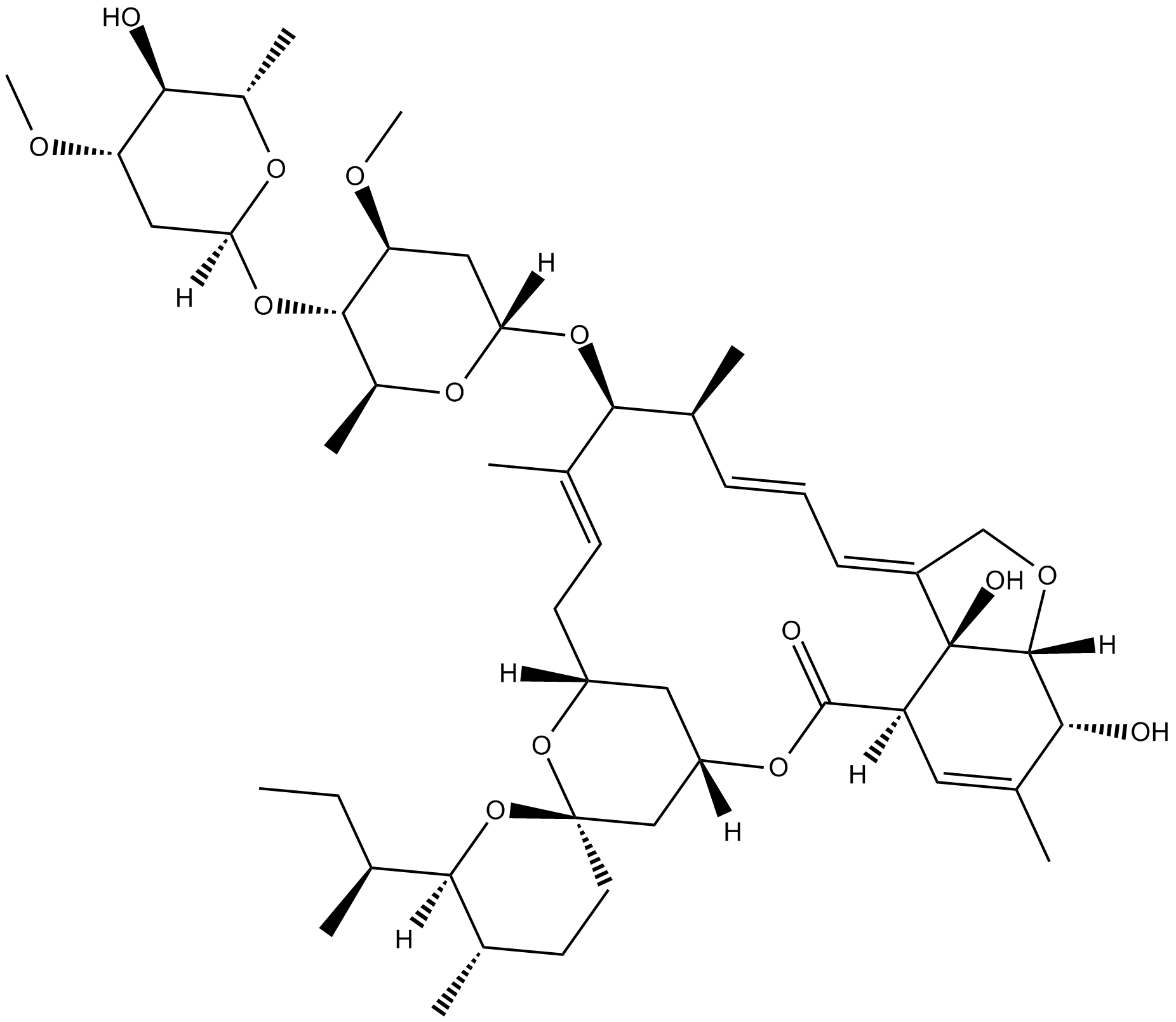 Ivermectin B1a  Chemical Structure
