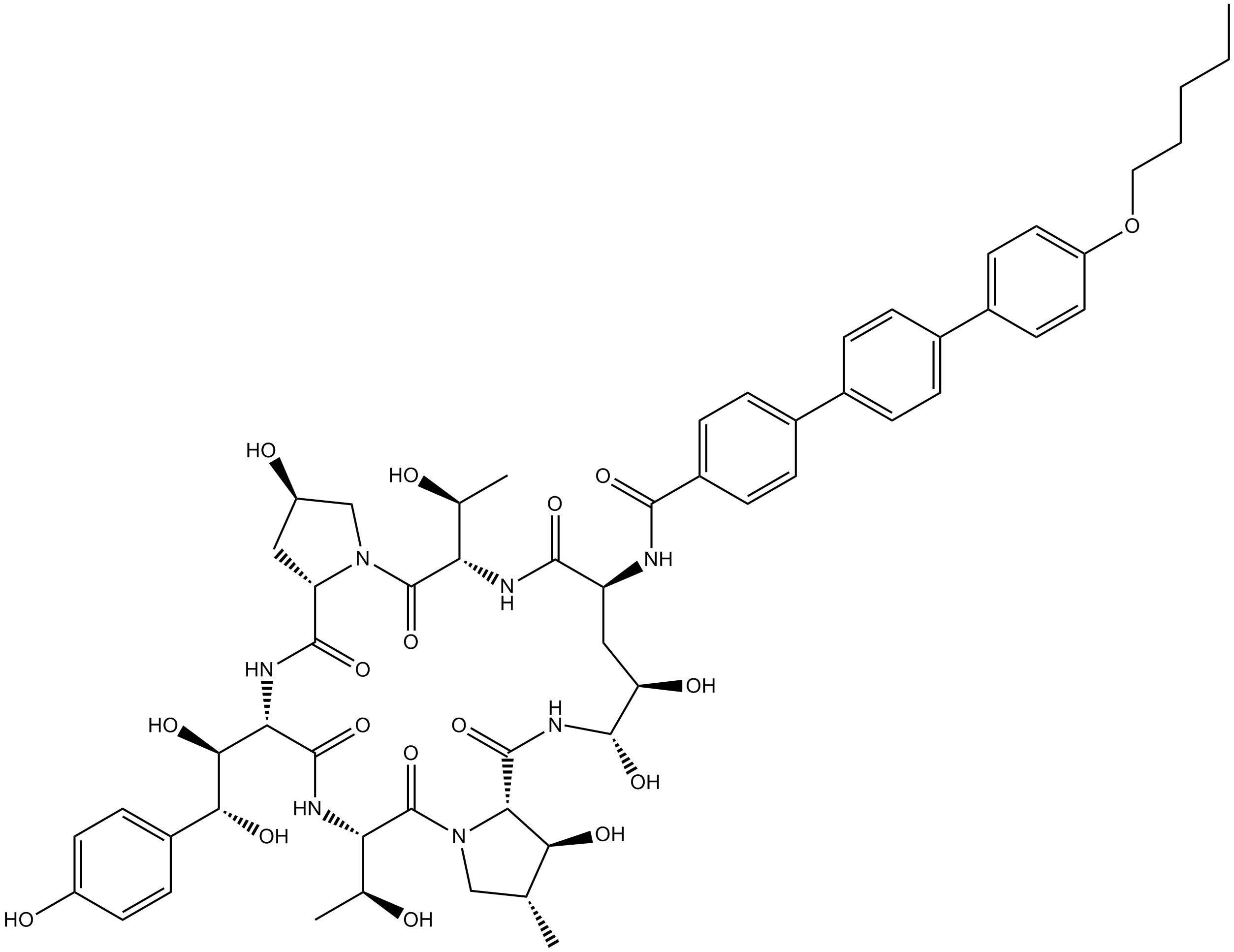Anidulafungin  Chemical Structure