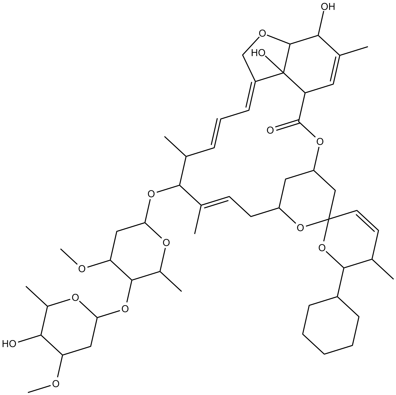 Doramectin التركيب الكيميائي