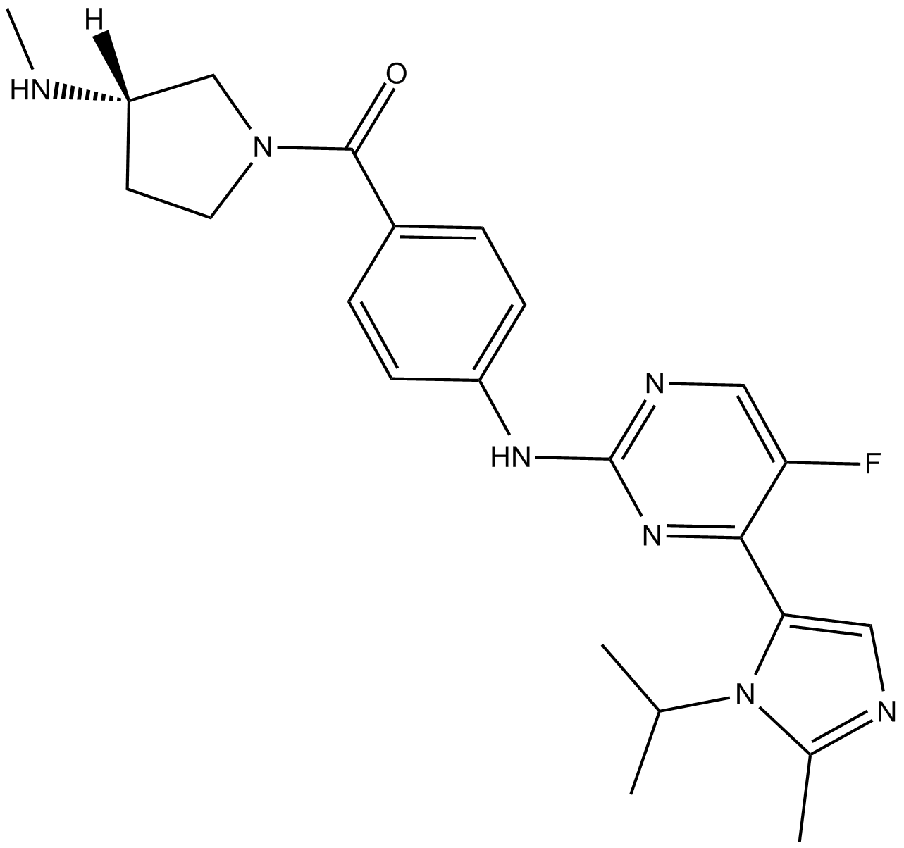 AZD-5597 化学構造
