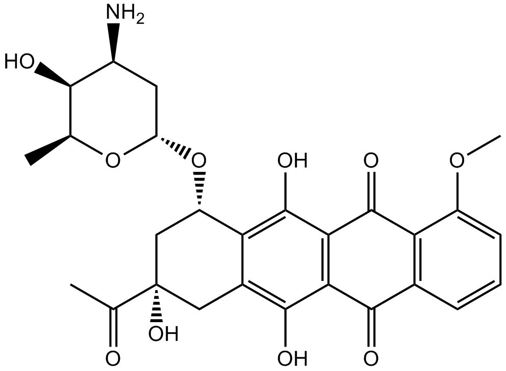 Daunorubicin 化学構造