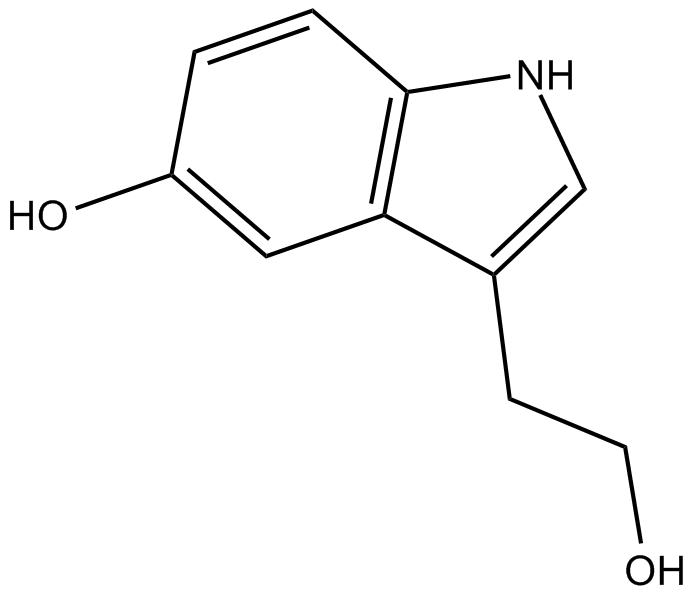 5-hydroxy Tryptophol 化学構造