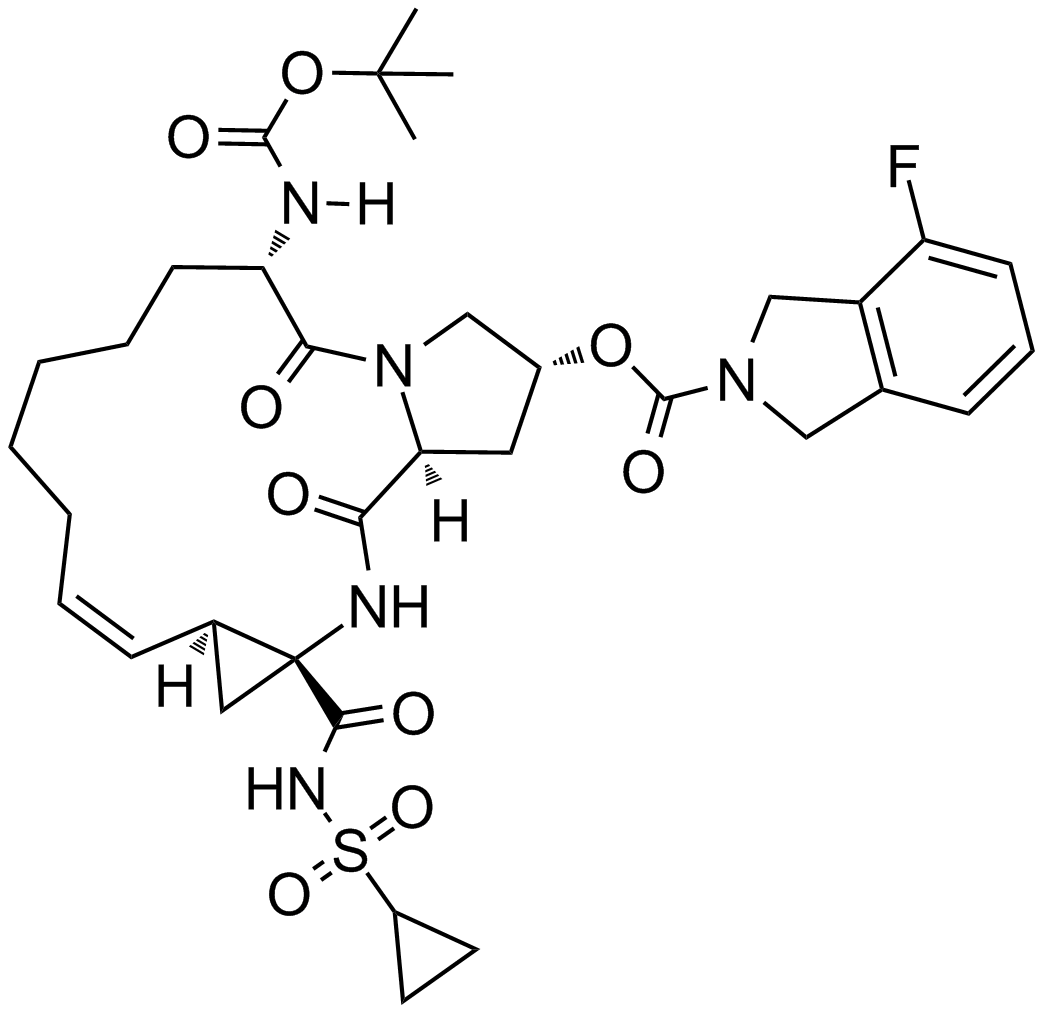 Danoprevir (RG7227)  Chemical Structure