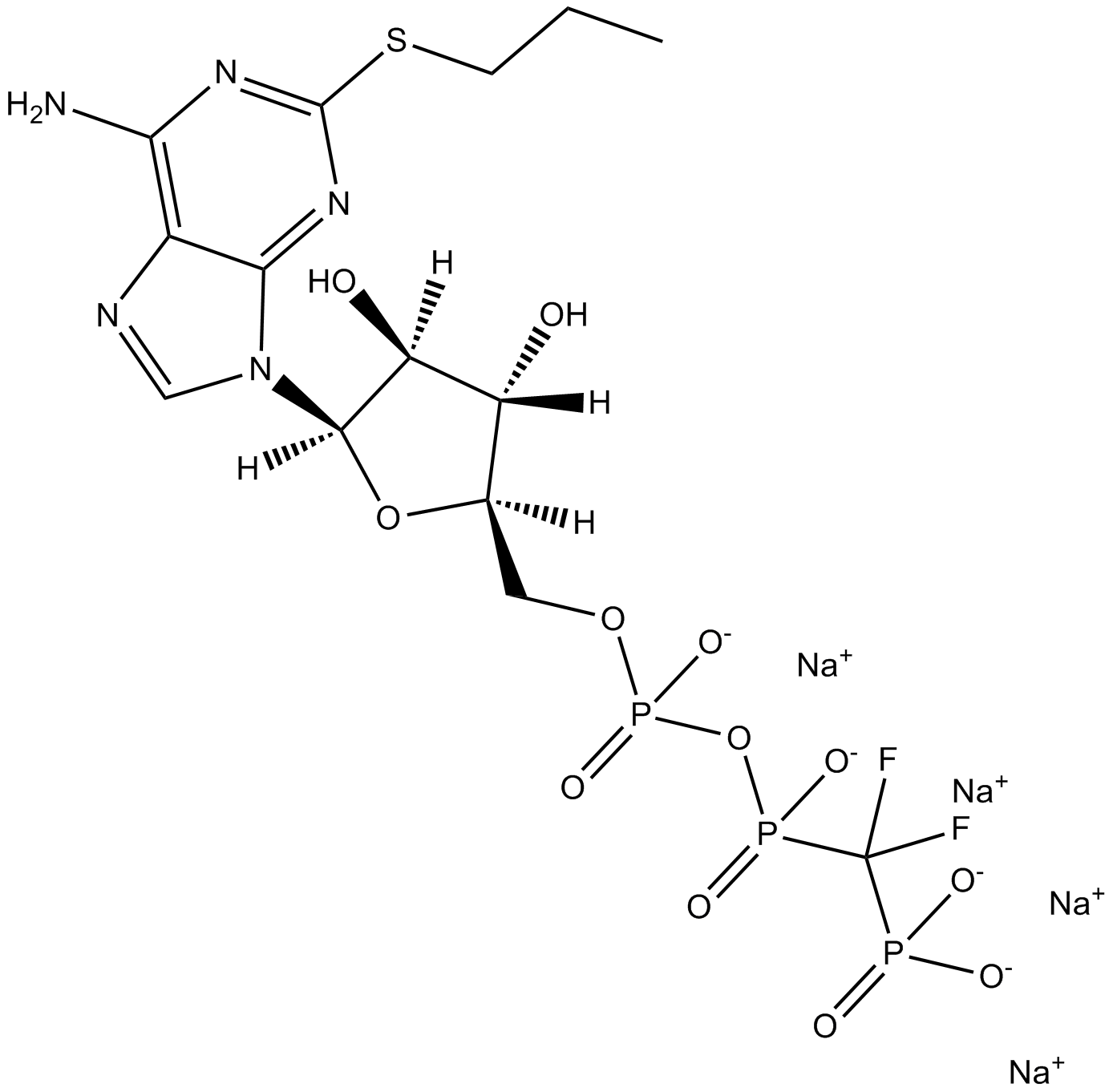 AR-C 66096 tetrasodium salt Chemische Struktur
