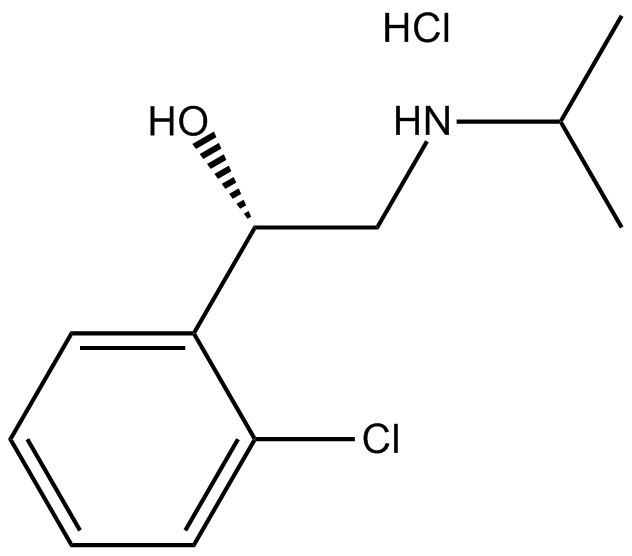Clorprenaline HCL  Chemical Structure