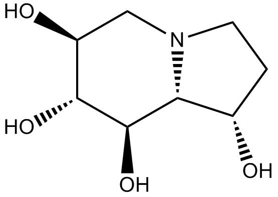 Castanospermine التركيب الكيميائي