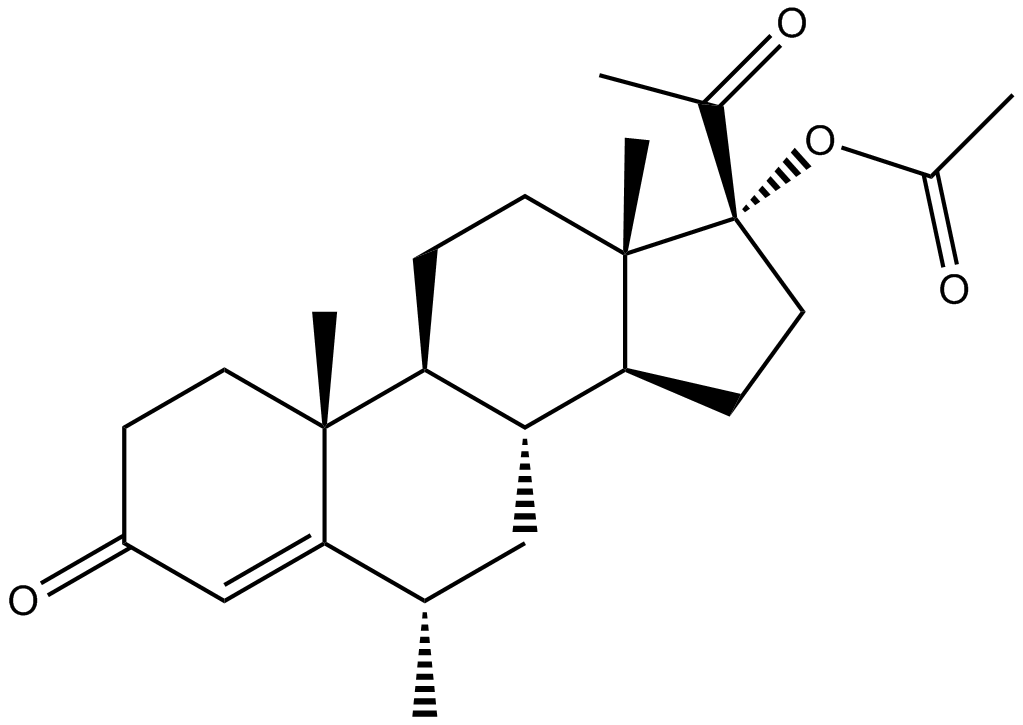 Medroxyprogesterone acetate التركيب الكيميائي