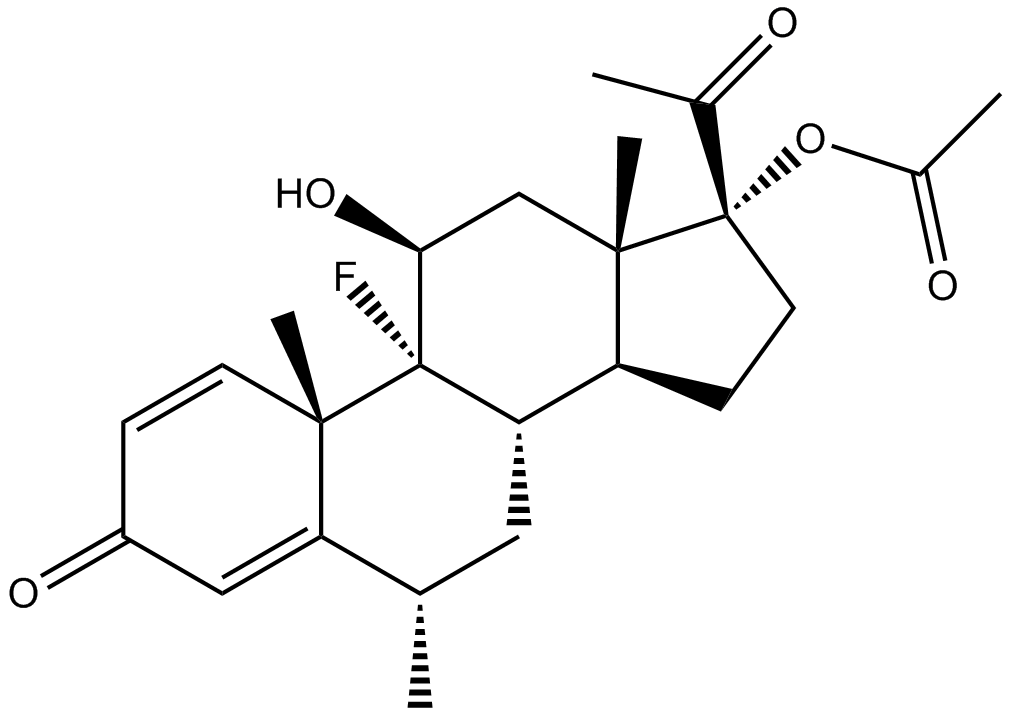 Fluorometholone Acetate 化学構造