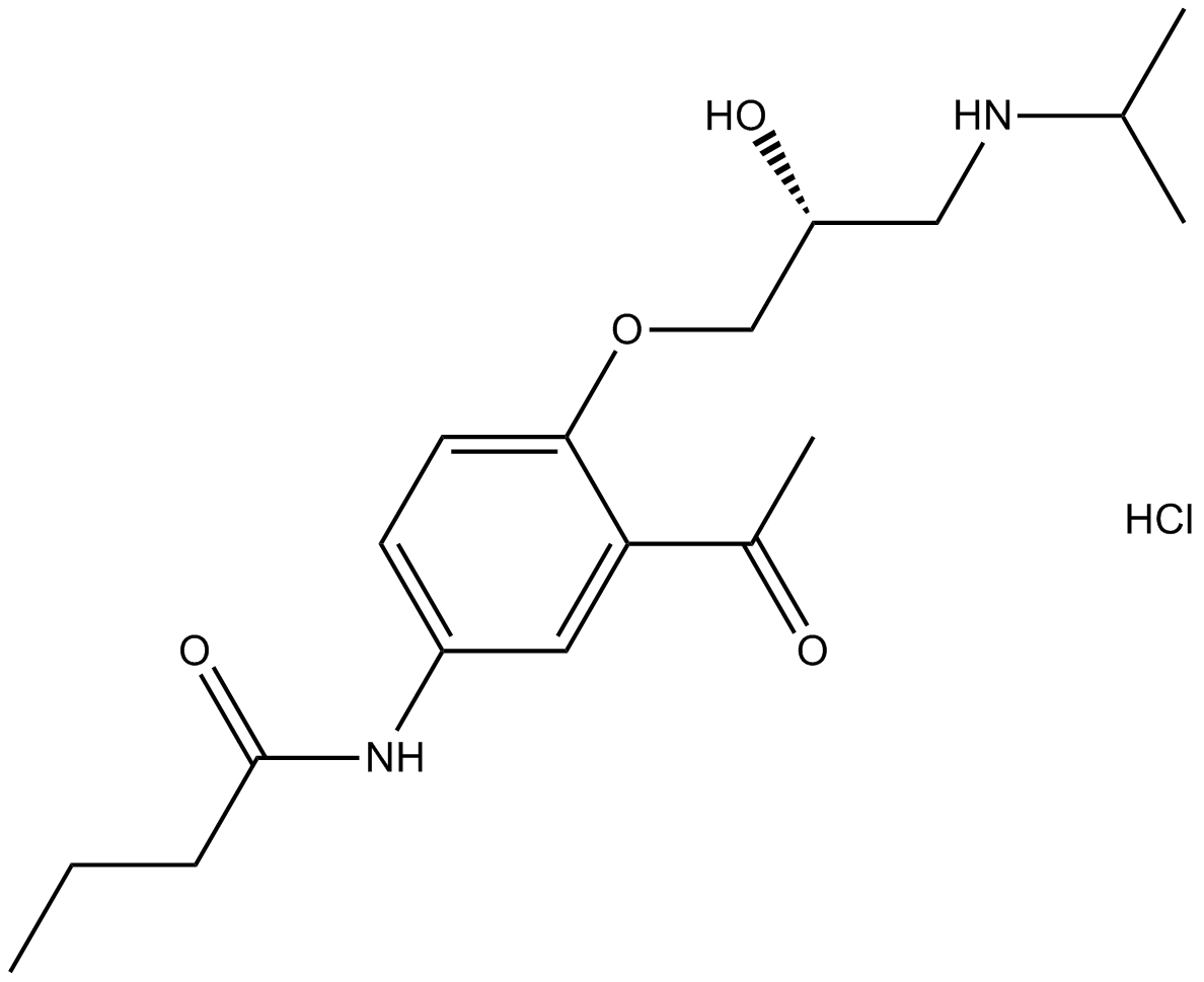 Acebutolol HCl Chemical Structure