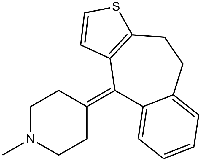 Pizotifen التركيب الكيميائي