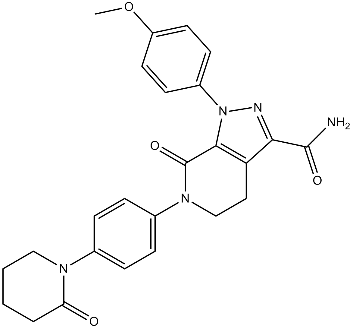 Apixaban  Chemical Structure
