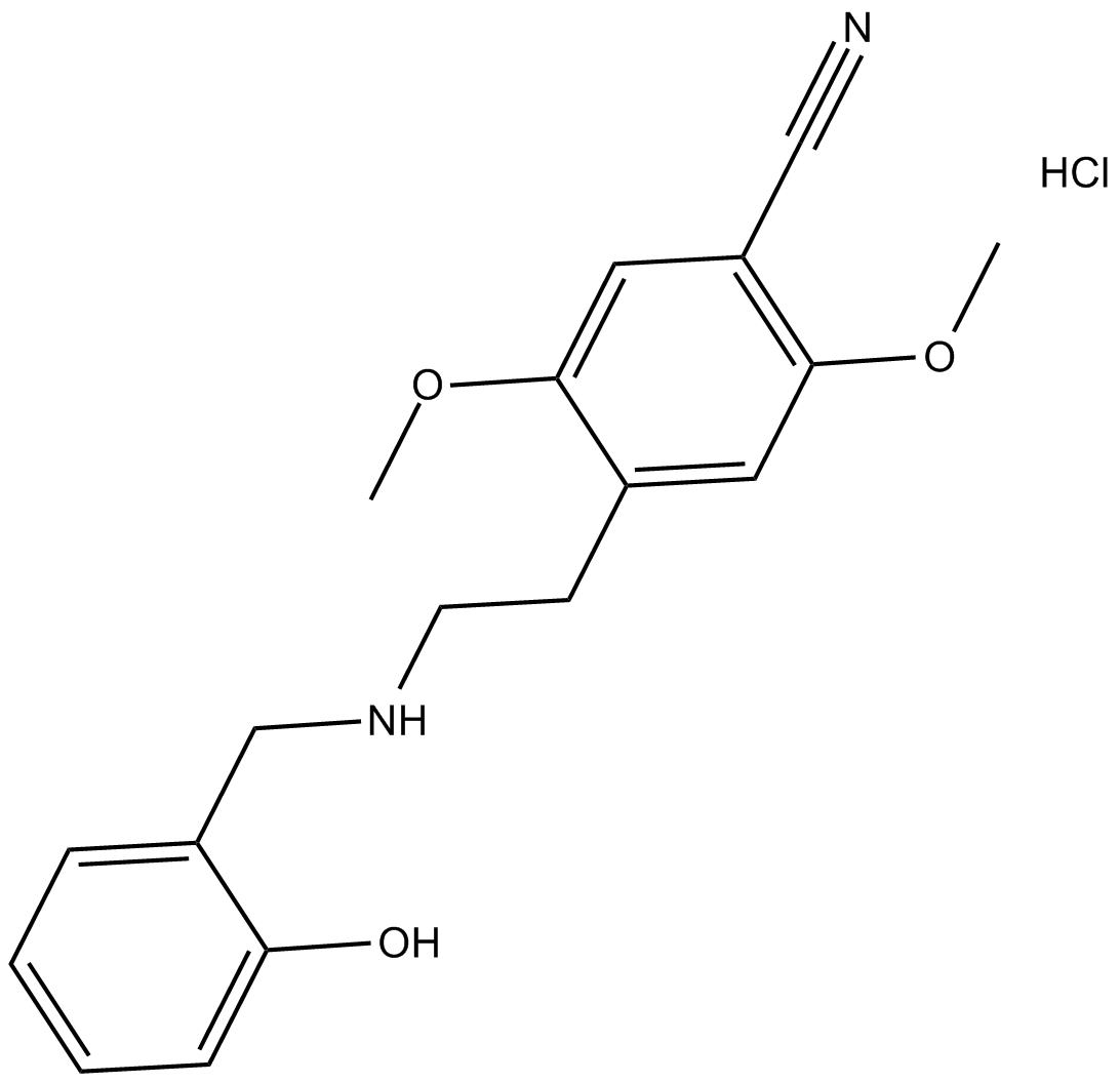 NBOH-2C-CN hydrochloride 化学構造