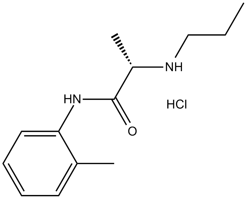 Prilocaine hydrochloride 化学構造