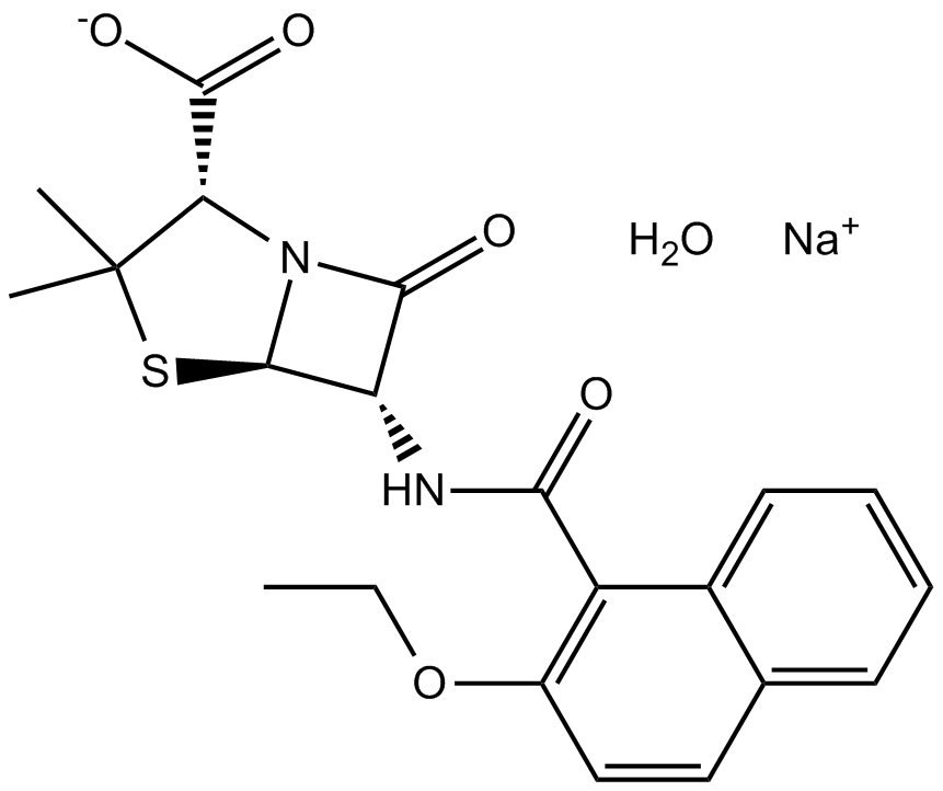 Nafcillin Sodium Chemical Structure