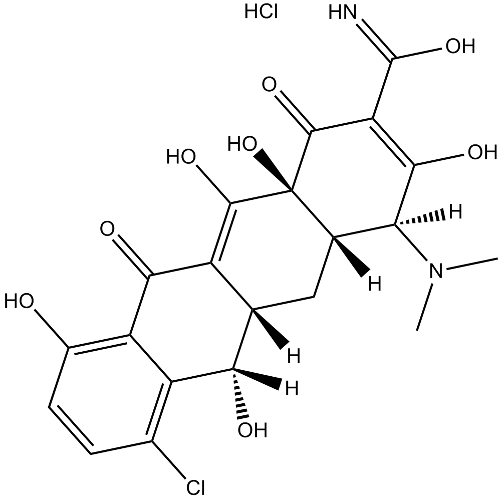 Demeclocycline hydrochloride  Chemical Structure