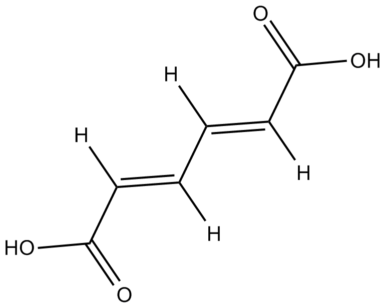 trans-trans Muconic acid Chemische Struktur