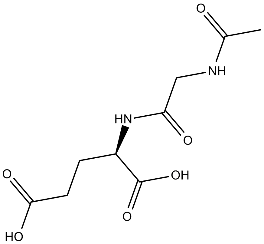N-Acetylglycyl-D-glutamic acid  Chemical Structure