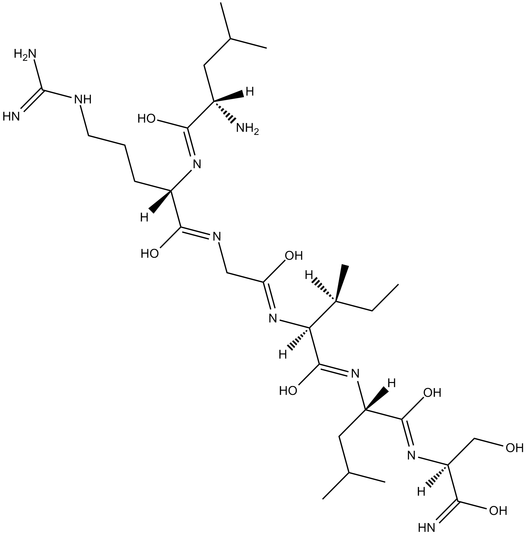 LRGILS-NH2  Chemical Structure