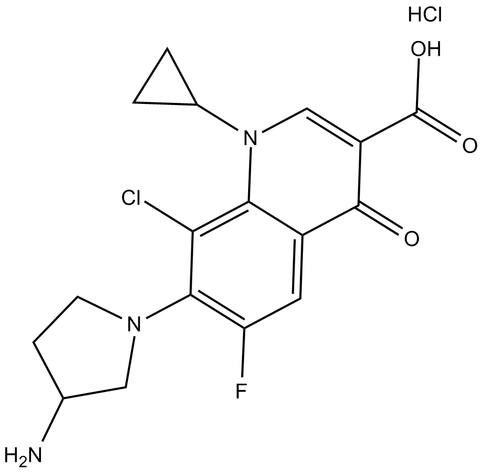 Clinafloxacin (hydrochloride) Chemische Struktur