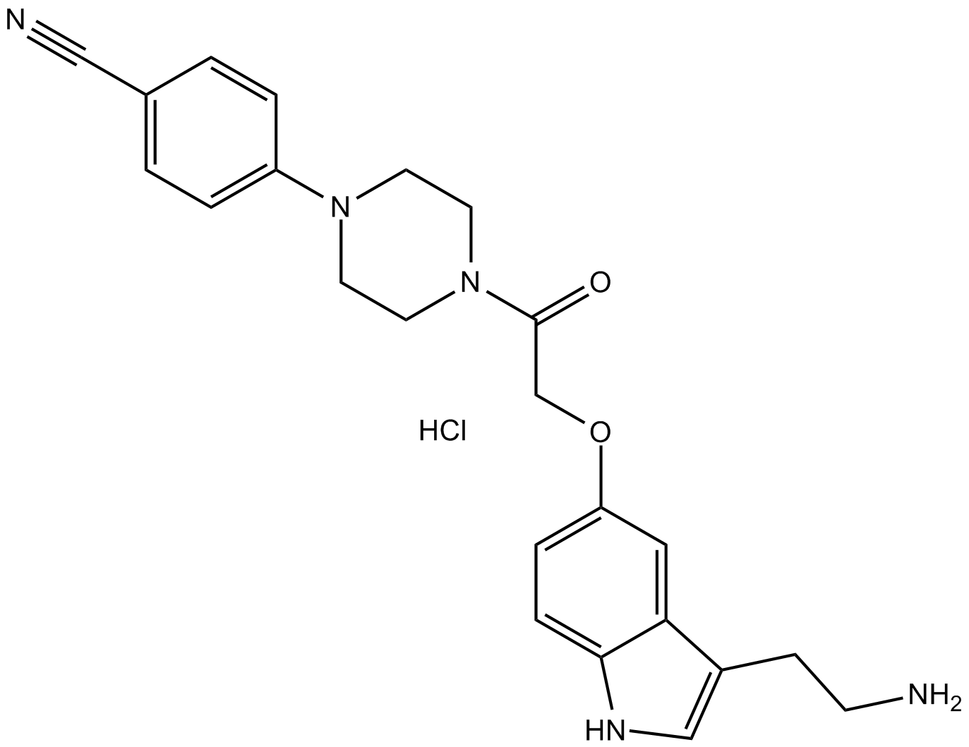 Donitriptan hydrochloride  Chemical Structure