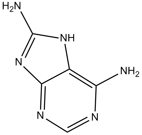 8-Aminoadenine Chemical Structure