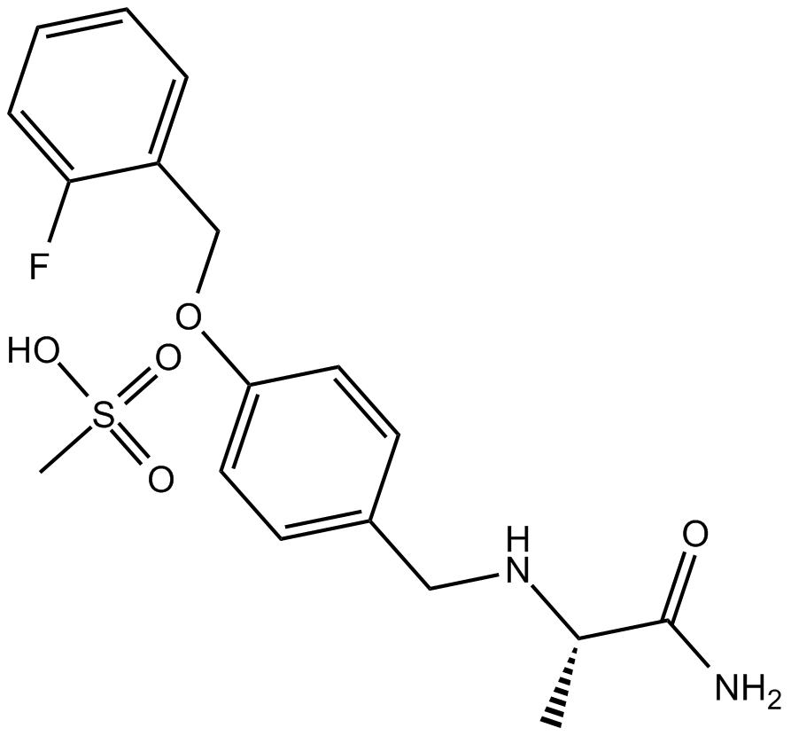 Ralfinamide mesylate  Chemical Structure