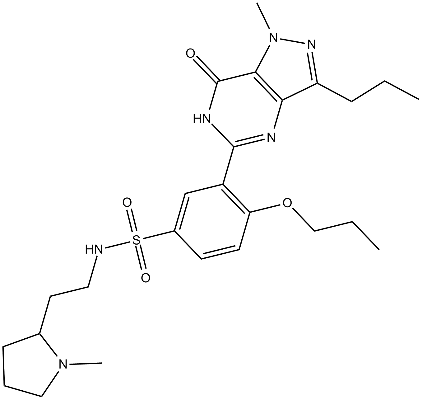 Udenafil  Chemical Structure
