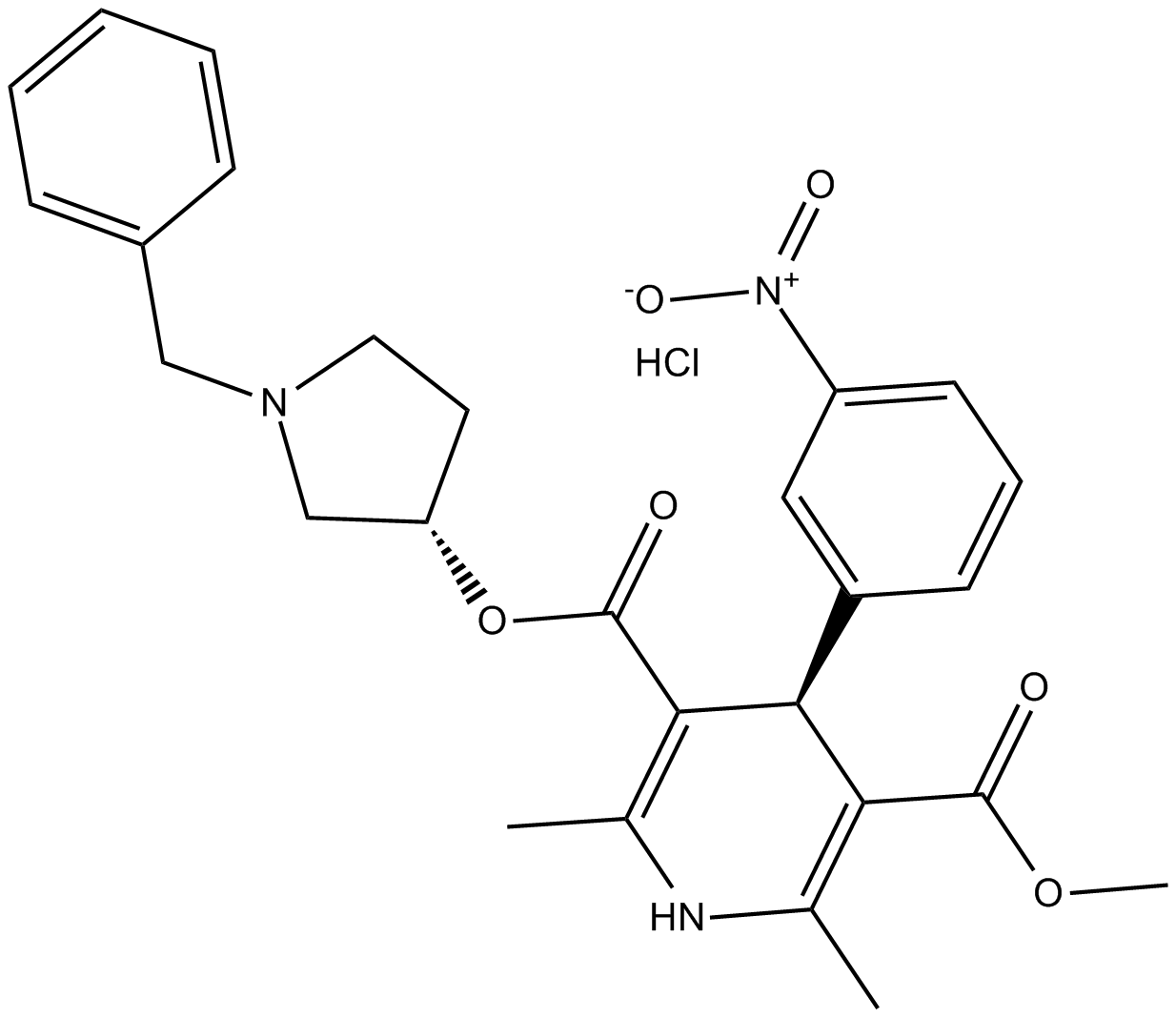 Barnidipine (hydrochloride) 化学構造