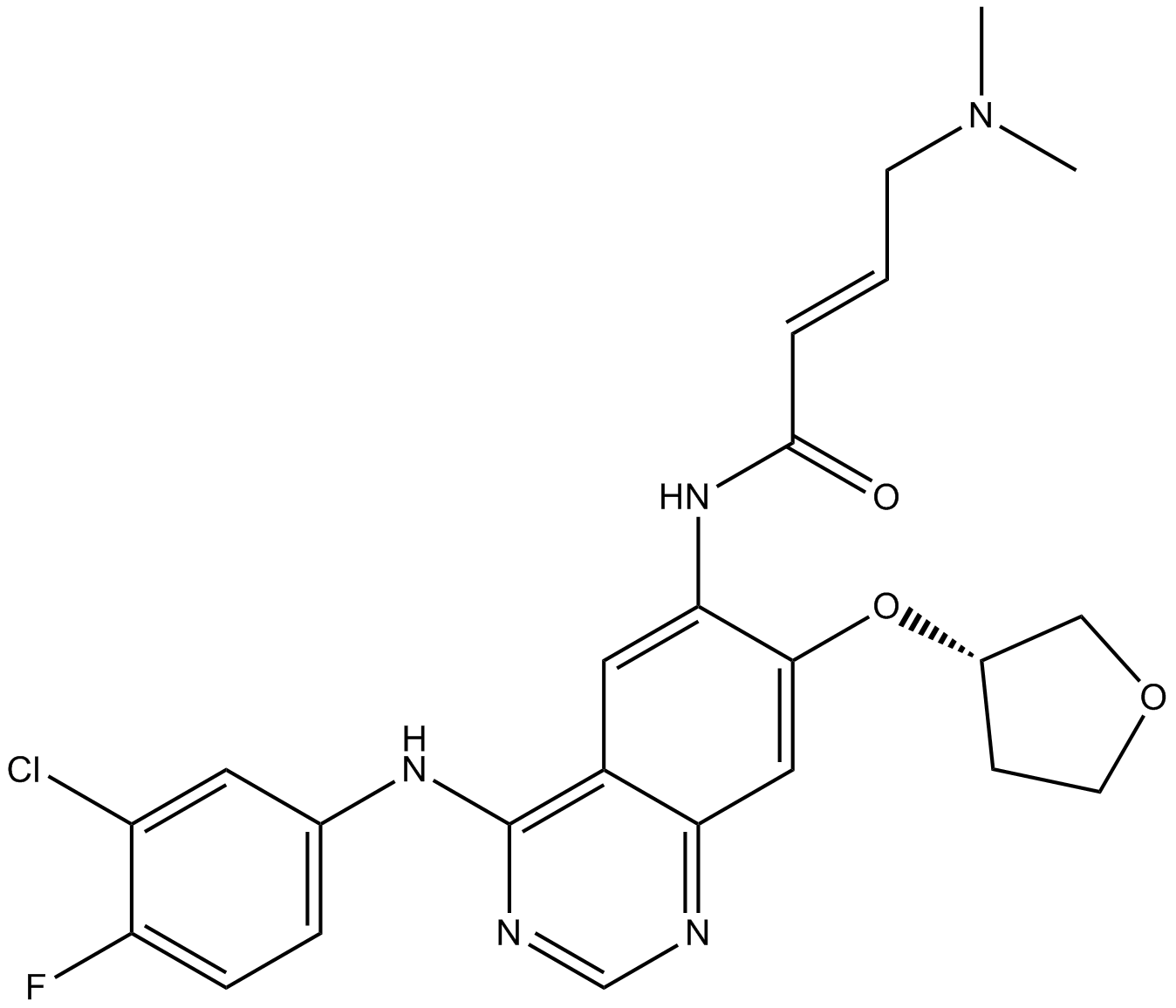 Afatinib(BIBW2992)  Chemical Structure