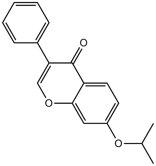 Ipriflavone (Osteofix) Chemische Struktur
