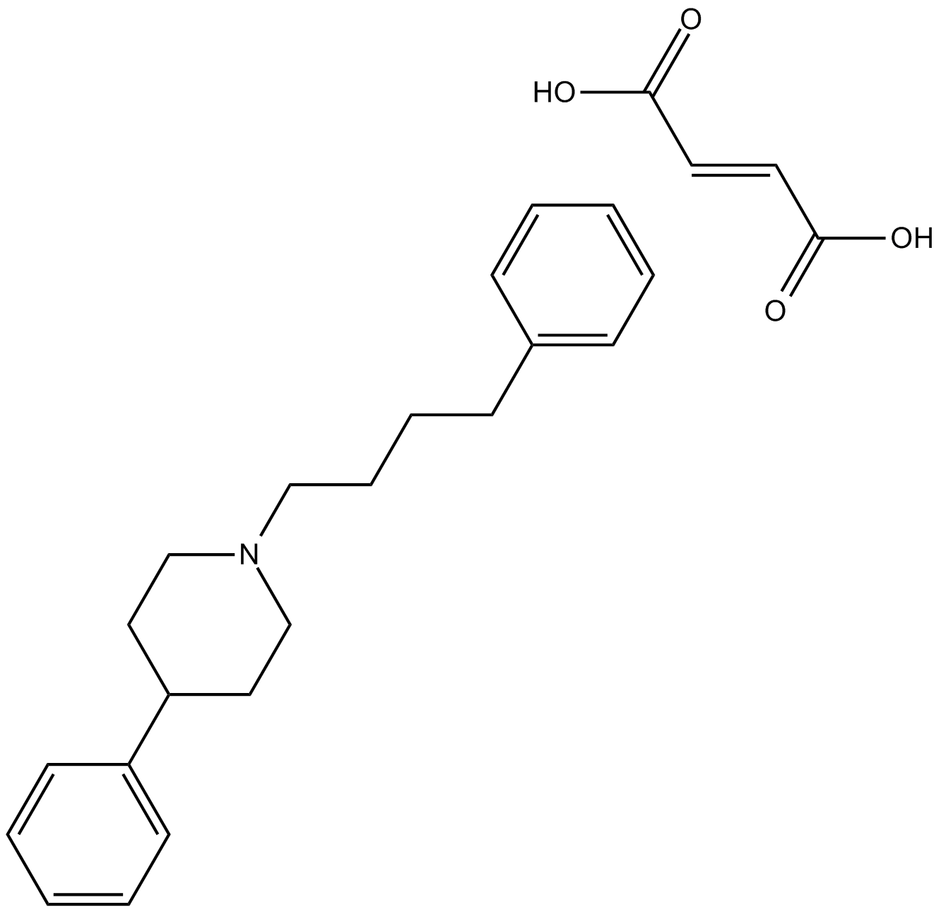 4-PPBP maleate 化学構造