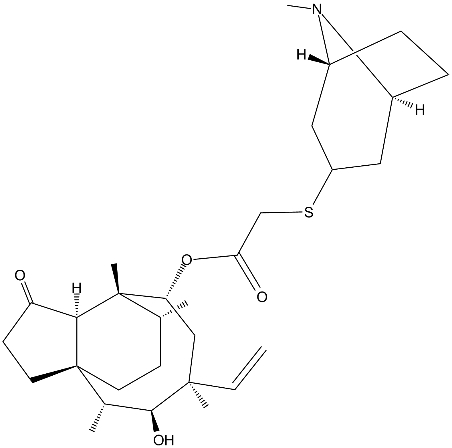 Retapamulin 化学構造